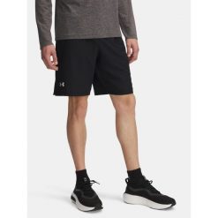 Spodenki do biegania męskie Under Armour Launch 9" reflective. Czarne krótkie spodenki sportowe męskie Under Armour, m, bez wzorów, do biegania. Za 109.99 zł.