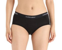 Figi Termoaktywne Damskie Icebreaker Women Sprite Hot pants. Czarne figi damskie Icebreaker, xs, bez wzorów, z dzianiny. Za 149.99 zł.
