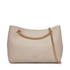Torebka Calvin Klein. Brązowe torebki do ręki damskie Calvin Klein, bez wzorów, wizytowe, bez dodatków. Za 339.99 zł.