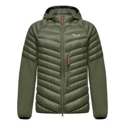 Damska kurtka puchowa Salewa Agner. Zielone kurtki damskie Salewa, l, bez wzorów, z puchu, bez kaptura. Za 856.00 zł.