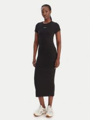 Tommy Jeans Sukienka codzienna DW0DW22339 Czarny Slim Fit. Czarne sukienki damskie Tommy Jeans, na co dzień, l, bez wzorów, z jeansu, bez kołnierzyka, bez ramiączek, proste. Za 329.99 zł.