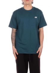 Koszulka 1282 Casual Męska Unisex Małe Logo, Zielona. Zielone koszulki sportowe męskie New Balance, l, bez wzorów, z bawełny, bez kołnierzyka, bez ramiączek. Za 189.99 zł.