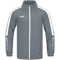 Kurtka wodoodporna Jako Power. Szare kurtki damskie Jako, m, bez wzorów, z materiału, z kapturem. Za 339.50 zł.