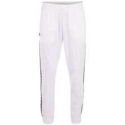 Spodnie Do Joggingu Męskie Jelge. Białe spodnie sportowe męskie Kappa, m, bez wzorów, do biegania. Za 171.99 zł.