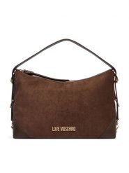 LOVE MOSCHINO Torebka JC4090PP1PLD130A Brązowy. Brązowe torebki do ręki damskie Love Moschino, bez wzorów, ze skóry, bez dodatków. Za 949.99 zł.