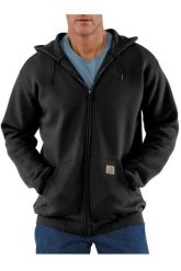Bluza sportowa męska z kapturem Carhartt Midweight Hooded Zip Sweatshirt. Czarne bluzy męskie Carhartt, m, bez wzorów, z bawełny, z kapturem. Za 231.70 zł.