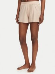 BOSS Szorty piżamowe 50561055 Beżowy Regular Fit. Brązowe piżamy damskie Boss, l, bez wzorów, z lyocellu, bez ramiączek. Za 259.99 zł.