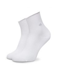 Calvin Klein Skarpety długie 701229681 Biały. Białe skarpety damskie Calvin Klein, bez wzorów, z syntetyku. Za 59.99 zł.