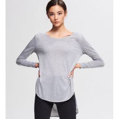 Asymetryczna gładka bluzka - Szary. Bluzki damskie Reserved. Za 49.99 zł.