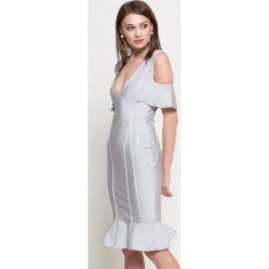 Missguided - Sukienka. Szare sukienki damskie Missguided, s, bez wzorów, z elastanu, casualowe, bez kołnierzyka, bez ramiączek. W wyprzedaży za 59.90 zł.