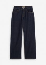 Jeansy wide leg, średni stan. Niebieskie jeansy dla dziewczynek bonprix, z jeansu. Za 97.99 zł.