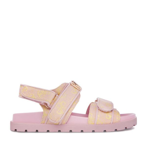 Sandały Guess. Czerwone sandały dziewczęce Guess, bez zapięcia. Za 179.99 zł.