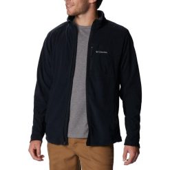 Bluza trekkingowa męska Columbia Klamath Range Full Zip. Czarne bluzy męskie Columbia, m, bez wzorów, z polaru, bez kaptura, trekkingowe. Za 185.99 zł.