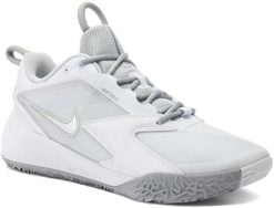 Nike Buty siatkarskie Air Zoom HyperAce 3 r. 45 1/2 biało srebrne. Białe buty sportowe męskie Nike, bez zapięcia. Za 384.47 zł.