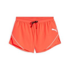 Szorty Puma Raceday Ultraweave Split 3". Czerwone krótkie spodenki sportowe męskie Puma, bez wzorów, do biegania. Za 258.50 zł.