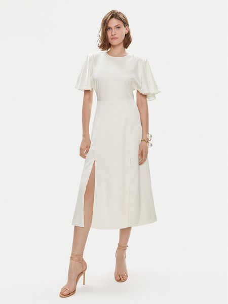 ROTATE Sukienka koktajlowa 112167857 Écru Regular Fit. Sukienki damskie ROTATE, bez wzorów, z syntetyku, wizytowe, bez kołnierzyka, bez ramiączek. Za 1,179.00 zł.