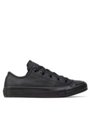 Converse Trampki Chuck Taylor All Star Mono Leather 135253C Czarny. Czarne trampki i tenisówki damskie Converse, bez wzorów, ze skóry, retro, bez zapięcia. Za 298.99 zł.