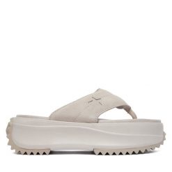 Japonki Converse. Szare klapki damskie Converse, bez wzorów, bez obcasa. Za 379.99 zł.