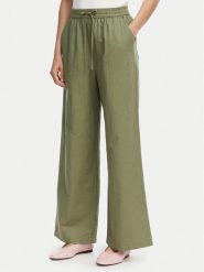 Tommy Jeans Spodnie materiałowe DW0DW22285 Zielony Loose Fit. Zielone jeansy damskie Tommy Jeans. Za 409.99 zł.