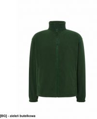 JHK Bluza z mikropolaru, wykończenie antypilingowe, suwak w kolorze polaru zieleń butelkowa S. Zielone bluzy męskie JHK, m, bez wzorów, z polaru, bez kaptura. Za 55.18 zł.