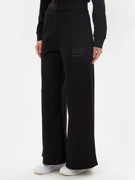 EA7 Emporio Armani Spodnie dresowe 7W000179 AF12473 UC001 Czarny Wide Leg. Czarne spodnie dresowe damskie EA7 Emporio Armani, xxl, bez wzorów, z bawełny. Za 309.99 zł.