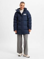 Helly Hansen Pikowany płaszcz - Adore Kobiety niebieski, L. Niebieskie płaszcze damskie Helly Hansen, l, bez wzorów, z syntetyku, klasyczne, bez kaptura. Za 749.95 zł.