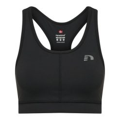 Stanik do biegania Newline core athletic. Czarne biustonosze Newline, bez wzorów, z dzianiny. Za 210.00 zł.