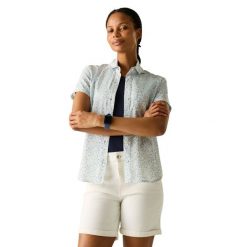 Damska Koszulka Odstraszająca Owady Petal. Białe t-shirty damskie Regatta, s, bez wzorów, z elastanu, bez kołnierzyka. Za 152.99 zł.