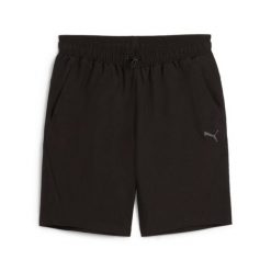 Szorty Puma RAD/CAL. Czarne krótkie spodenki sportowe męskie Puma, s, bez wzorów, ze skóry, do biegania. Za 177.95 zł.