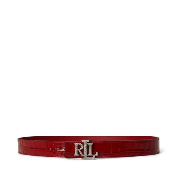 Pasek LAUREN RALPH LAUREN. Czerwone paski damskie Lauren Ralph Lauren, bez wzorów. Za 519.99 zł.