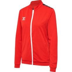 Damska bluza dresowa Hummel Authentic Pl. Czerwone obuwie sportowe damskie Hummel, bez wzorów, z dresówki, na fitness i siłownię. Za 251.00 zł.
