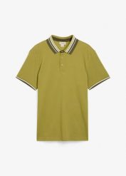 Koszulka polo z piki z czystej bawełny organicznej. Czerwone koszulki polo męskie bonprix, m, bez wzorów, z bawełny, bez ramiączek. Za 69.99 zł.