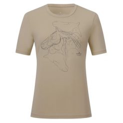 Damska koszulka do jazdy konnej Euro-Star Amelie. Brązowe koszule damskie EURO-STAR, bez wzorów, bez kołnierzyka, bez ramiączek, do jazdy konnej. Za 221.50 zł.