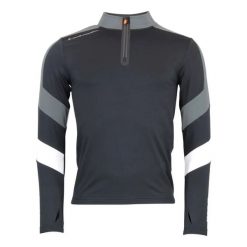 Zielona koszulka z długim rękawem i zamkiem Peak Mountain Caspiro. Niebieskie koszulki sportowe męskie Peak Mountain, l, bez wzorów, z materiału, bez kołnierzyka, bez ramiączek, narciarskie. Za 148.00 zł.