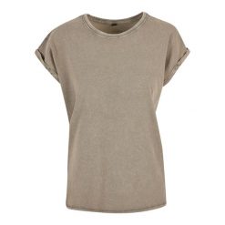 Koszulka Damska Z Przedłużonymi Ramionami Acid Wash. Niebieskie koszulki sportowe damskie BUILD YOUR BRAND, xs, bez wzorów, sportowe, bez kołnierzyka. Za 78.99 zł.