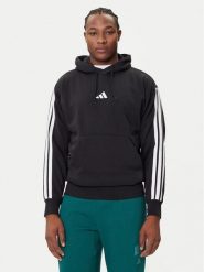 Adidas Bluza Essentials 3-Stripes JE6297 Czarny Regular Fit. Czarne bluzy męskie Adidas, m, bez wzorów, z bawełny, bez kaptura. Za 199.99 zł.