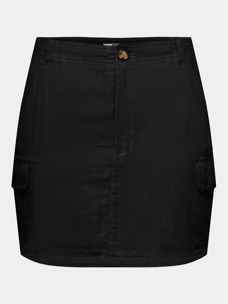 ONLY Spódnica mini Malfy-Caro 15310982 Czarny Regular Fit. Czarne spódnice damskie Only, m, bez wzorów, z wiskozy, mini. Za 79.99 zł.
