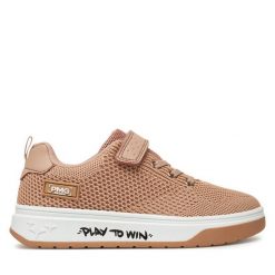 Sneakersy Primigi. Brązowe trampki i tenisówki chłopięce Primigi, bez wzorów, bez zapięcia. Za 139.99 zł.
