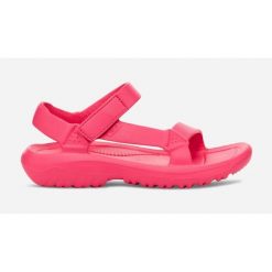 Klapki damskie Teva Hurricane Drift. Czerwone klapki damskie Teva, bez wzorów, eleganckie, bez obcasa. Za 218.50 zł.