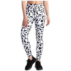 Legginsy fitness damskie Dare2B Influential. Białe legginsy sportowe damskie Dare 2b, bez wzorów, z dżerseju, do biegania. Za 123.45 zł.