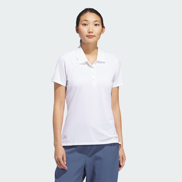 Koszulka polo z krótkim rękawem Ultimate365 Solid. Białe koszulki sportowe damskie Adidas, xl, bez wzorów, z dżerseju, bez kołnierzyka, bez ramiączek, na golfa. Za 219.00 zł.