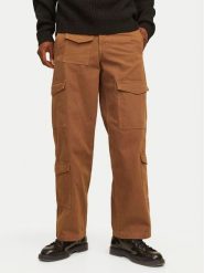 Jack & Jones Spodnie materiałowe Bill 12258307 Brązowy Relaxed Fit. Brązowe spodnie materiałowe męskie Jack & Jones, m, bez wzorów, z bawełny. Za 199.99 zł.