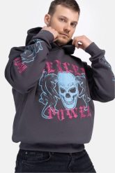 Bluza z kapturem Benlee Pantera Hd. Szare bluzy męskie BENLEE, m, bez wzorów, z bawełny, z kapturem. Za 271.05 zł.