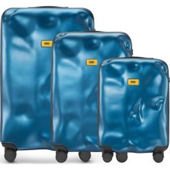 Walizki Icon w zestawie 3 el. niebieski. Walizki damskie marki Crash Baggage. Za 2,628.00 zł.