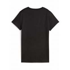 Damska koszulka ESS ELEVATED PUMA Black. Czarne koszulki sportowe damskie Puma, xl, z aplikacjami, eleganckie, bez kołnierzyka. Za 152.50 zł.