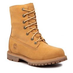 Trapery Timberland. Brązowe kozaki damskie Timberland. Za 609.99 zł.