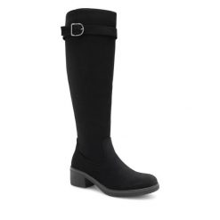 Kozaki Clara Barson. Czarne kozaki damskie Clara Barson, bez obcasa, na słupku. Za 179.99 zł.