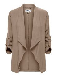 ONLY Marynarka Lalia 15367395 Brązowy jasny Regular Fit. Brązowe żakiety damskie Only, xl, bez wzorów, z wiskozy. Za 199.99 zł.