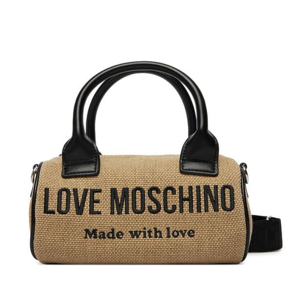 Torebka LOVE MOSCHINO. Brązowe torebki do ręki damskie Love Moschino, bez wzorów, klasyczne, bez dodatków. Za 493.99 zł.