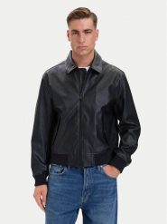 Calvin Klein Jeans Kurtka z imitacji skóry LV04RH413G Czarny Regular Fit. Czarne kurtki męskie Calvin Klein Jeans, m, bez wzorów, z jeansu, bez kaptura. Za 799.99 zł.